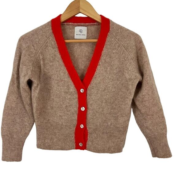 Anine Bing Mohair Blend Cardigan Sweater Women Size XS - Picture 2 of 11